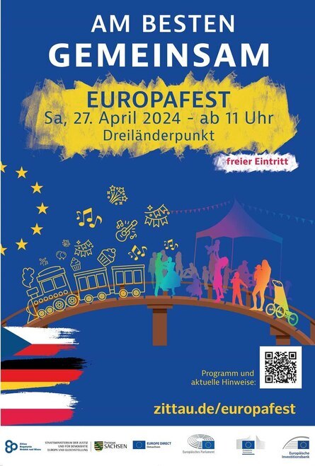 Plakat des Europafest in Zittau